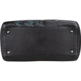 Christian Dior Black Leather Patch Embellished Lady Dior Handbag