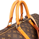 Louis Vuitton Canvas Monogram Keepall 55 Bandouliere