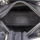 Christian Dior Black Leather Patch Embellished Lady Dior Handbag