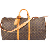 Louis Vuitton Canvas Monogram Keepall 60 Bandouliere