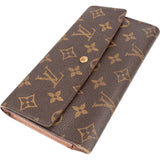 Louis Vuitton Canvas Monogram Sarah Wallet