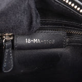 Christian Dior Black Leather Patch Embellished Lady Dior Handbag