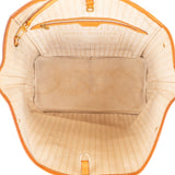 Louis Vuitton Damier Azur Monogram Neverfull MM Shopper Handbag