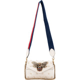 Gucci Leather Queen Margaret Bee Crossbody Bag