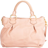 Miu Miu Rose Calf Leather City Handbag