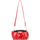 Miu Miu Tricolor Flower Patent Leather Handbag