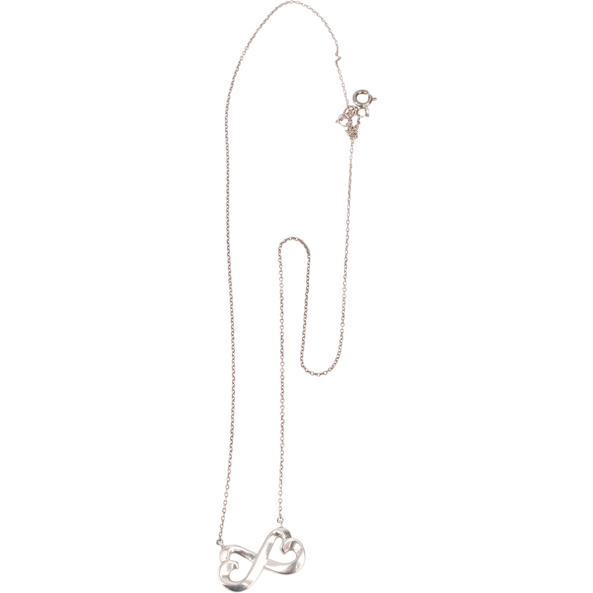 Tiffany & Co. Sterling Silver Paloma Picasso Heart of Trinity Necklace - vintageandkickz