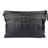 Balenciaga Black Leather City Clutch