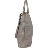 Prada Grey Leather Vitello Handbag