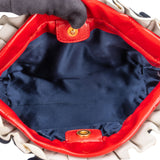 Miu Miu Tricolor Flower Patent Leather Handbag