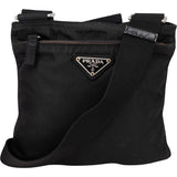 Prada Black Nylon Triangle Crossbody Side Bag