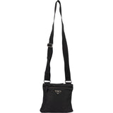 Prada Black Nylon Triangle Crossbody Side Bag