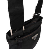 Prada Black Nylon Triangle Crossbody Side Bag