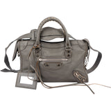 Balenciaga Classic Grey Leather City Handbag