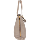 Prada Grey Calfskin Vitello Zippy Handbag
