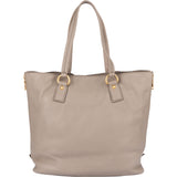 Prada Grey Calfskin Vitello Zippy Handbag