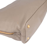 Prada Grey Calfskin Vitello Zippy Handbag