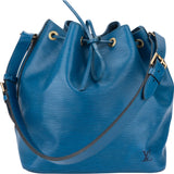 Louis Vuitton Bleu Epi Leather Sac Noe Petit Shoulder Bag