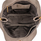 Prada Grey Calfskin Vitello Zippy Handbag