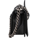 Chanel Quilted Lambskin Boy Single Flap Crossbody Bag