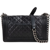 Chanel Quilted Lambskin Boy Single Flap Crossbody Bag
