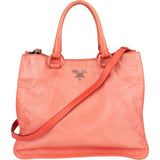 Prada Pink Leather City Handbag