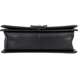 Chanel Quilted Lambskin Boy Single Flap Crossbody Bag