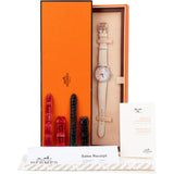 Hermès Silver Tone Diamons Arceau PM AR5.230 Women Watch