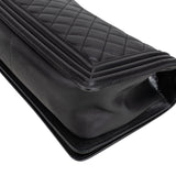 Chanel Quilted Lambskin Boy Single Flap Crossbody Bag
