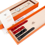 Hermès Silver Tone Diamons Arceau PM AR5.230 Women Watch