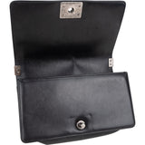 Chanel Quilted Lambskin Boy Single Flap Crossbody Bag