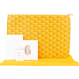 Goyard Yellow Goyardine Senat MM Clutch
