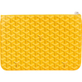 Goyard Yellow Goyardine Senat MM Clutch