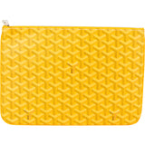 Goyard Yellow Goyardine Senat MM Clutch