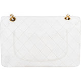 Chanel Quilted Lambskin 24K Gold Medium Double Flap Crossbody Bag