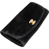 Chanel Noir Velvet 24K Gold Jewelry Pouch