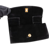 Chanel Noir Velvet 24K Gold Jewelry Pouch