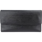 Louis Vuitton Noir Epi Leather Sarah Wallet