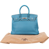 Hermès Blue Jean Togo Leather Birkin 35 Handbag
