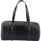 Louis Vuitton Noir Epi Leather Soufflot Handbag