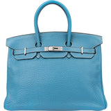 Hermès Blue Jean Togo Leather Birkin 35 Handbag