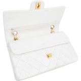 Chanel Quilted Lambskin 24K Gold Medium Double Flap Crossbody Bag