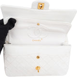 Chanel Quilted Lambskin 24K Gold Medium Double Flap Crossbody Bag