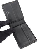 Louis Vuitton Black Taiga Leather Bifold Wallet