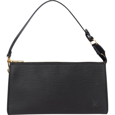 Louis Vuitton Noir Epi Leather Pochette Accessoire Handbag