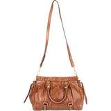 Miu Miu Brown Leather City Handbag
