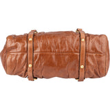 Miu Miu Brown Leather City Handbag