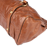 Miu Miu Brown Leather City Handbag