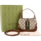 Gucci Monogram GG Supreme Canvas Jackie 1961 Web Mini Crossbody Bag