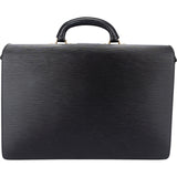 Louis Vuitton Noir Epi Leather Serviette Business Handbag